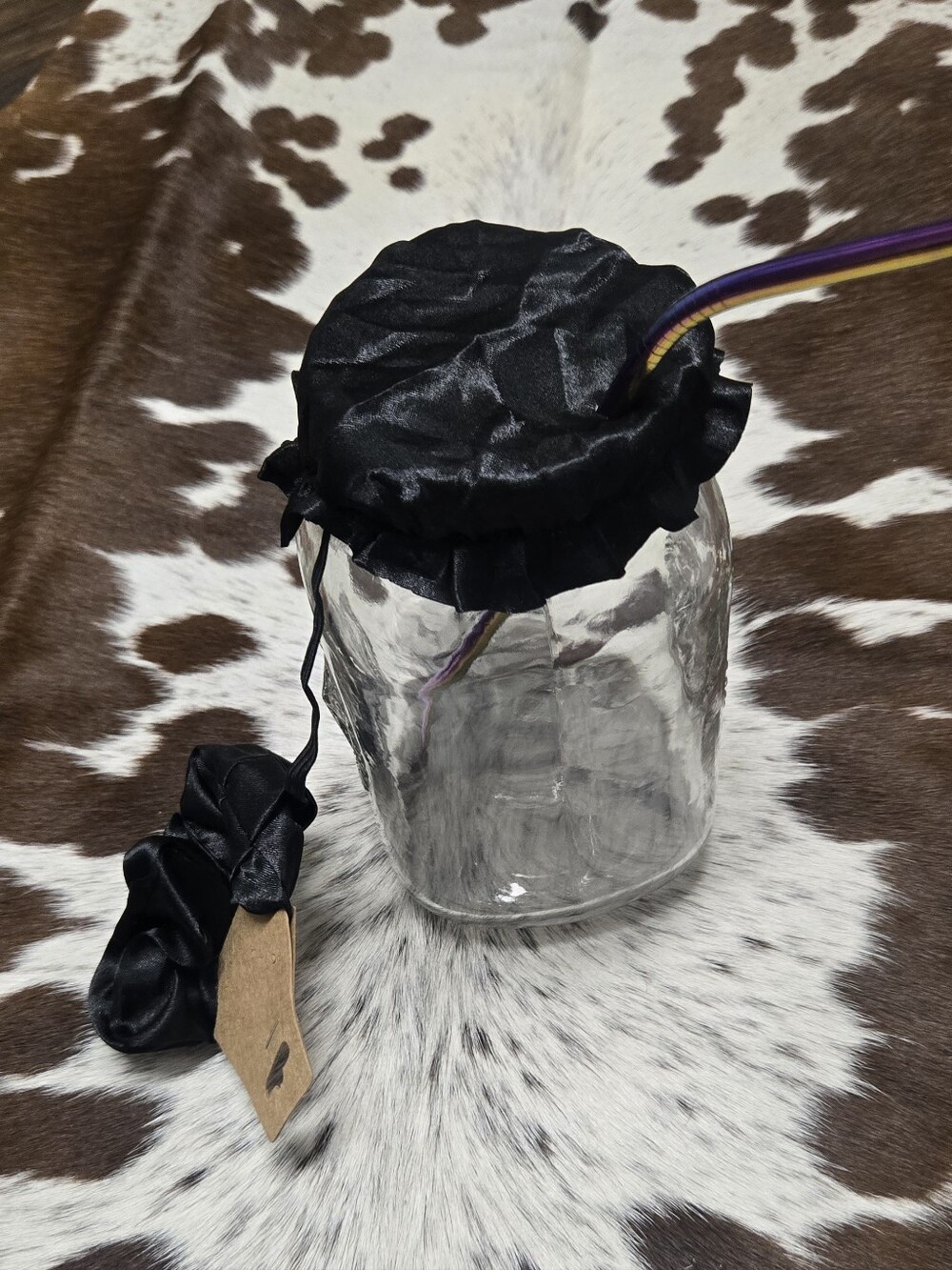 Satin Scrunchie With Personal Drink Protection Cover